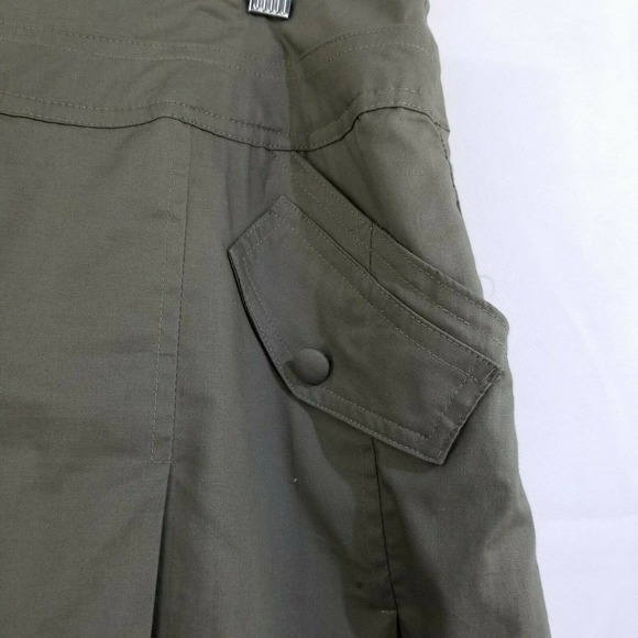Alexandra Bartlett Olive Green Pleat Skirt Size 10 - Picture 4 of 10